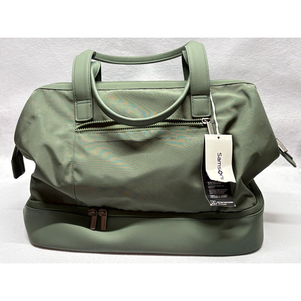 Samsonite Better Than Basic Weekender Bag Sage Green Travel Duffel 146065-1830